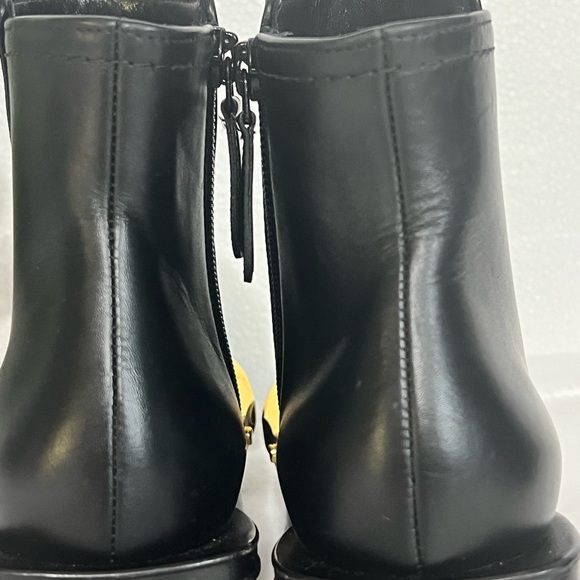 Alexander McQueen black with gold trim booties size 36 - Picture 10 of 16